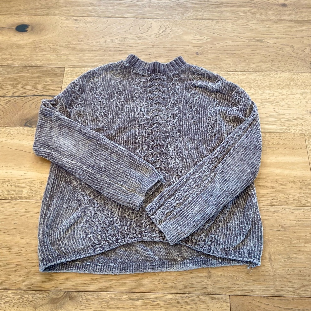 H&M turtle neck sweater in gray, size XS